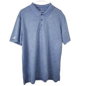 ADIDAS  Mens Blue Polo Golf Shirt